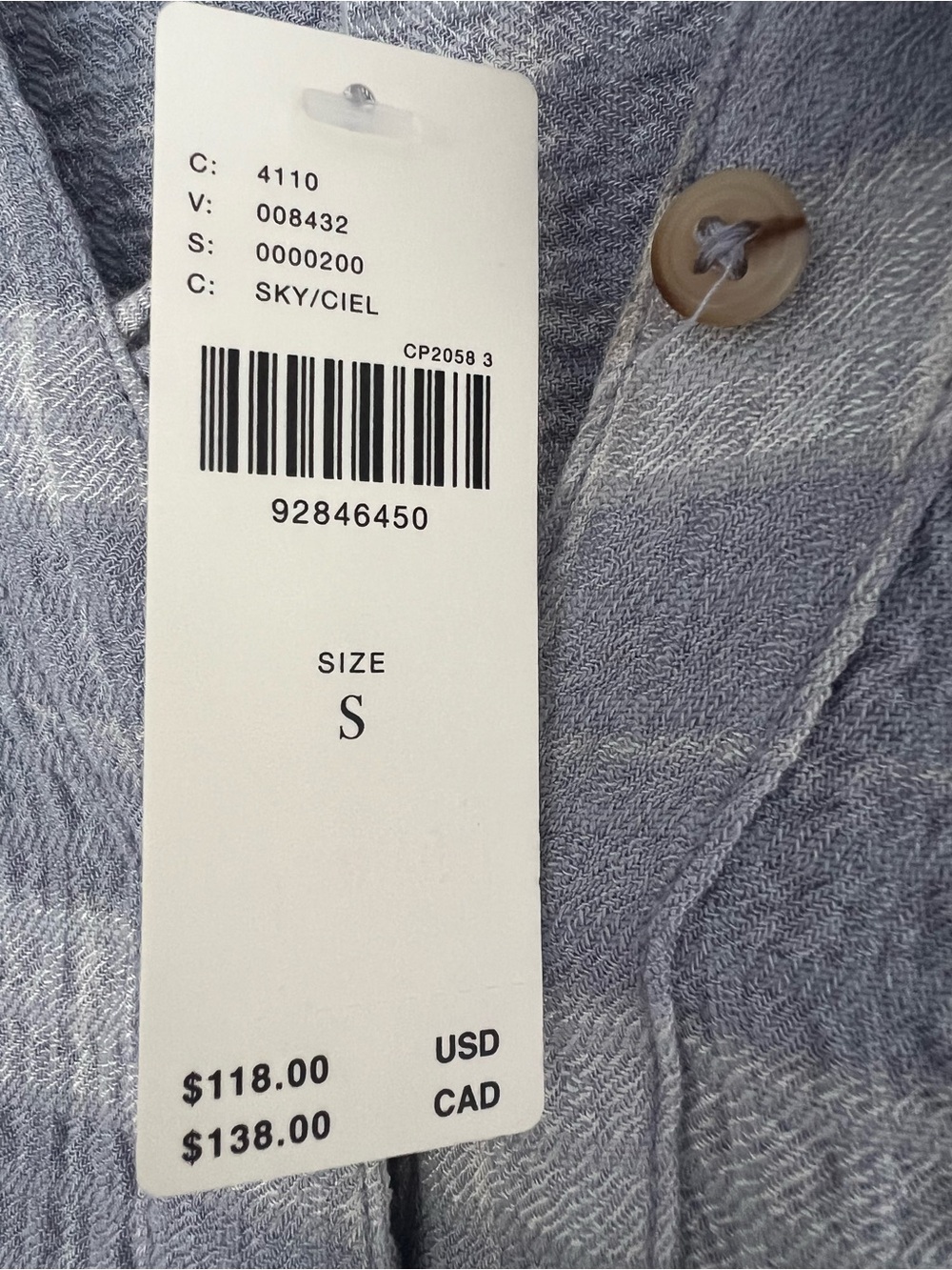 Anthropologie Pilcro Keira Long Sleeve Plaid Blouse Small - Picture 3 of 3